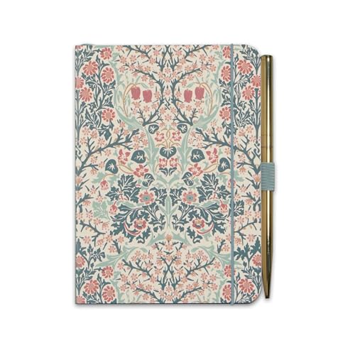 Cuaderno y bolígrafo A6 Blackthorn acabado premium de colección artística John H. Dearle