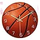 Artibetter Vintage Ball-Design Wanduhr - Retro Basketball-Dekor für Kinderzimmer - Heim-Kunst Stille 3D Fußball-Uhrwerk