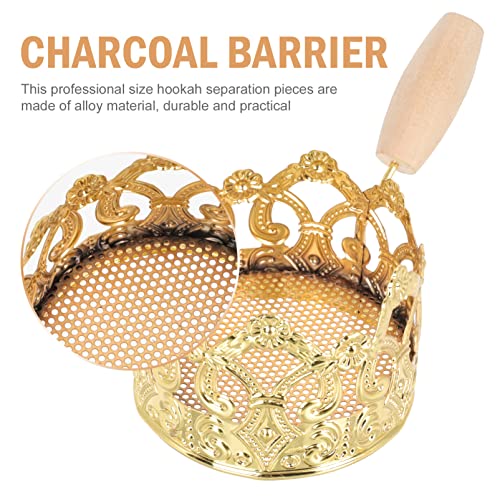Cabilock Holzkohle Halter Bowl Bowl für Shisha Zubehör Golden – Bild 7