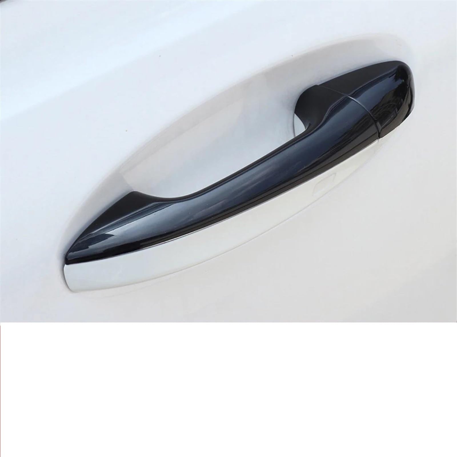 NOHEEU Car Side Door Handle Cover Decoration Sticker for Benz CLA/A-Class/C-Class/E-Class/GLC/GLB(Black)