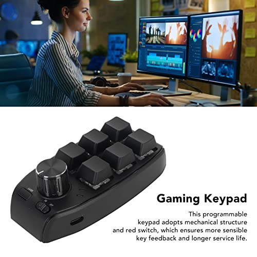 Mini Clavier Interrupteur Rouge pour Bureau et Studio Créatif Multimédia BT