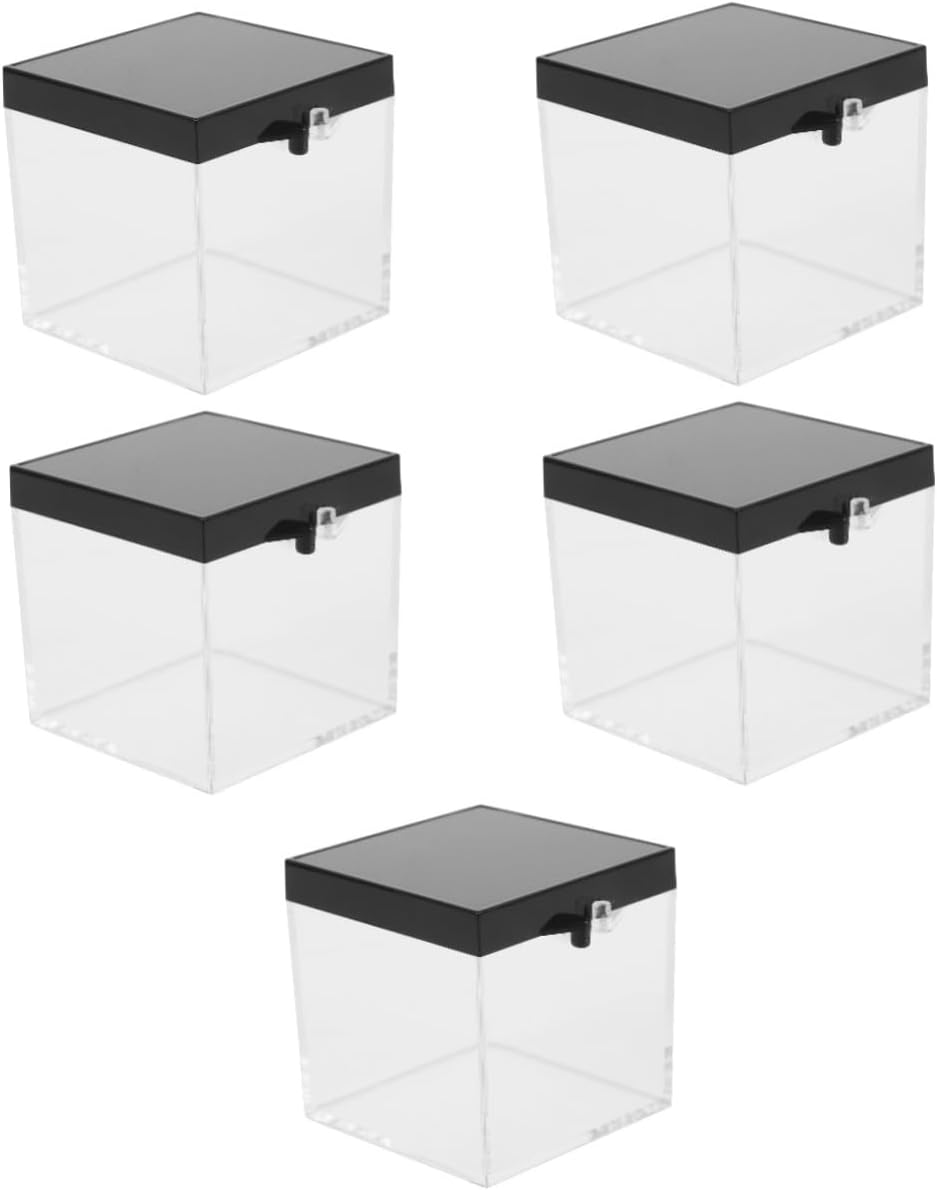 30pcs Transparent Specimen Holder Storage Box for Minerals Crystals and Collectibles Display Container for Organizing and Showcasing Ores and Gemstones