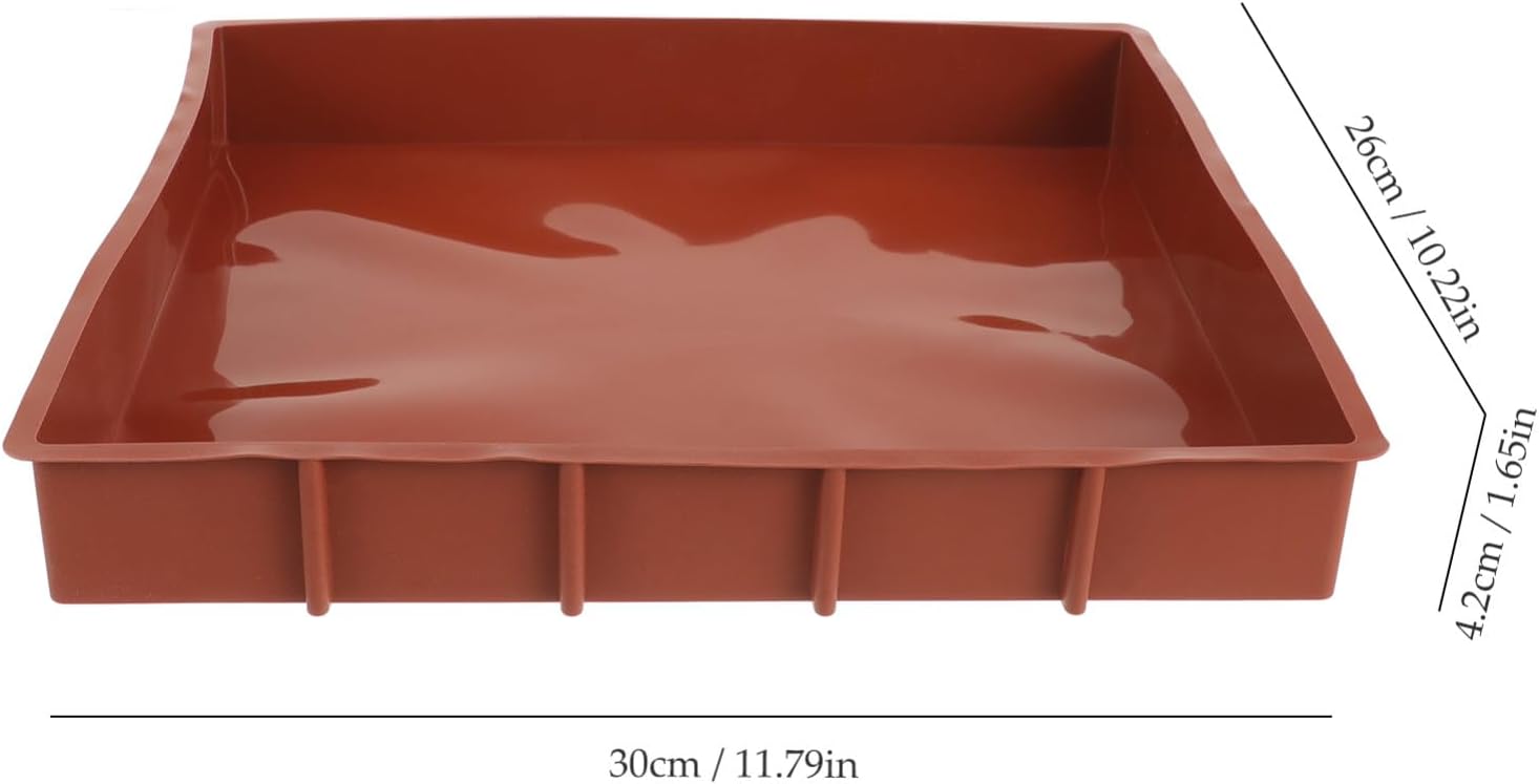 Hemoton Rectangular Silicone Toast Mold Baking Tray Versatile Baking Tool for Cakes Pies and Muffins and Reusable Kitchen Essential for Home Bakers image 2