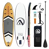 Diseño original y convertible de Kayak: todos los HEYBOARD SUP han sido diseñados exclusivamente por nuestro experto en diseño. Con su diseño rígido, el grosor de 6" y la aleta central de enclavamiento, los remos de todos los niveles de habilidad disfrutarán de este ISUP sin problemas. Con la almohadilla de tracción extragrande puedes remar con tu amigo o tu perro o incluso usar la tabla para yoga. Los anillos en D adicionales ya están unidos para convertirlo en un kayak con asiento en segundos.