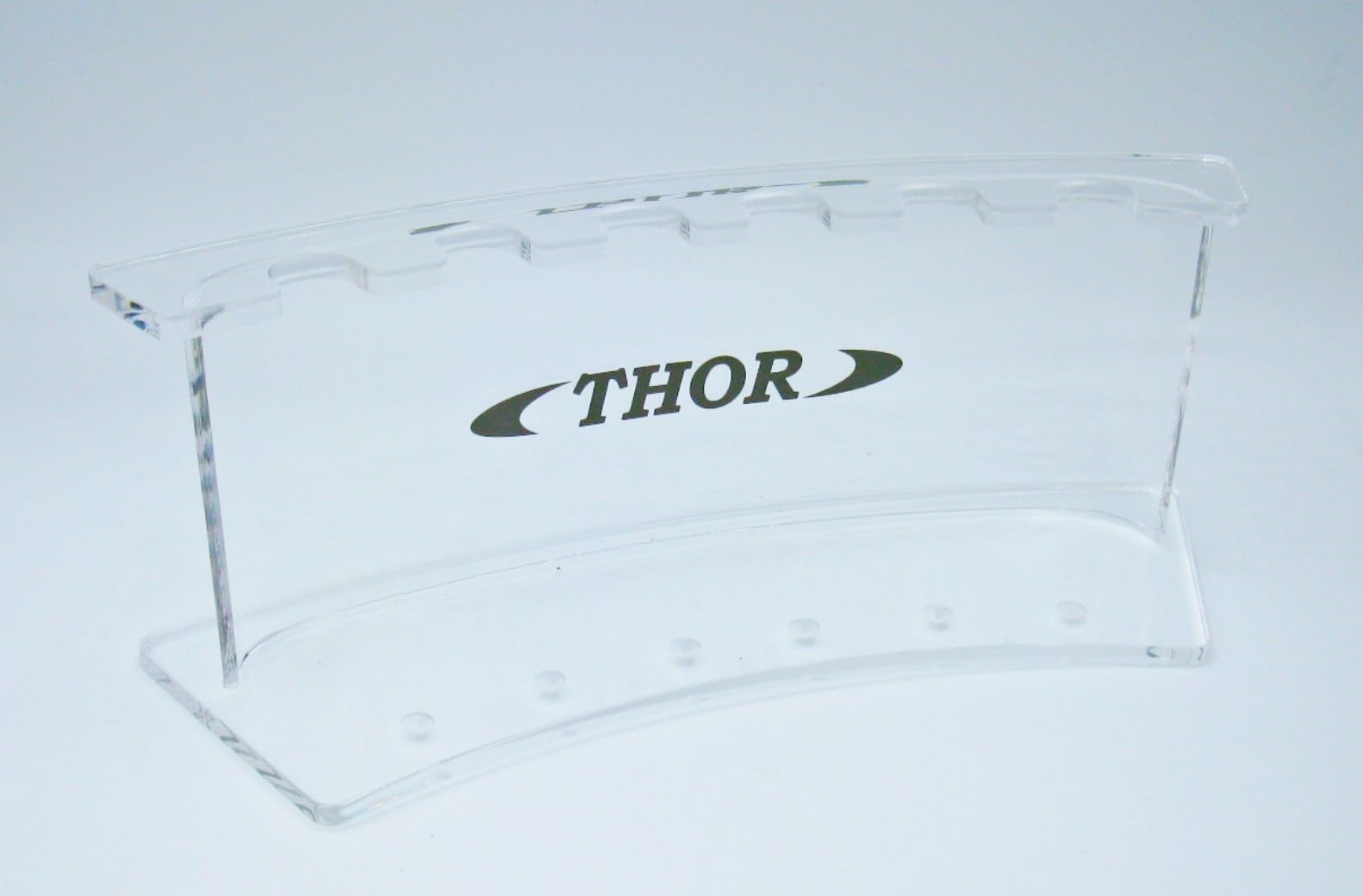 Dartständer Bow, Acryl, transluzente Dartstation, Dartsholder für 2 Dartsets, mit Thor Logo