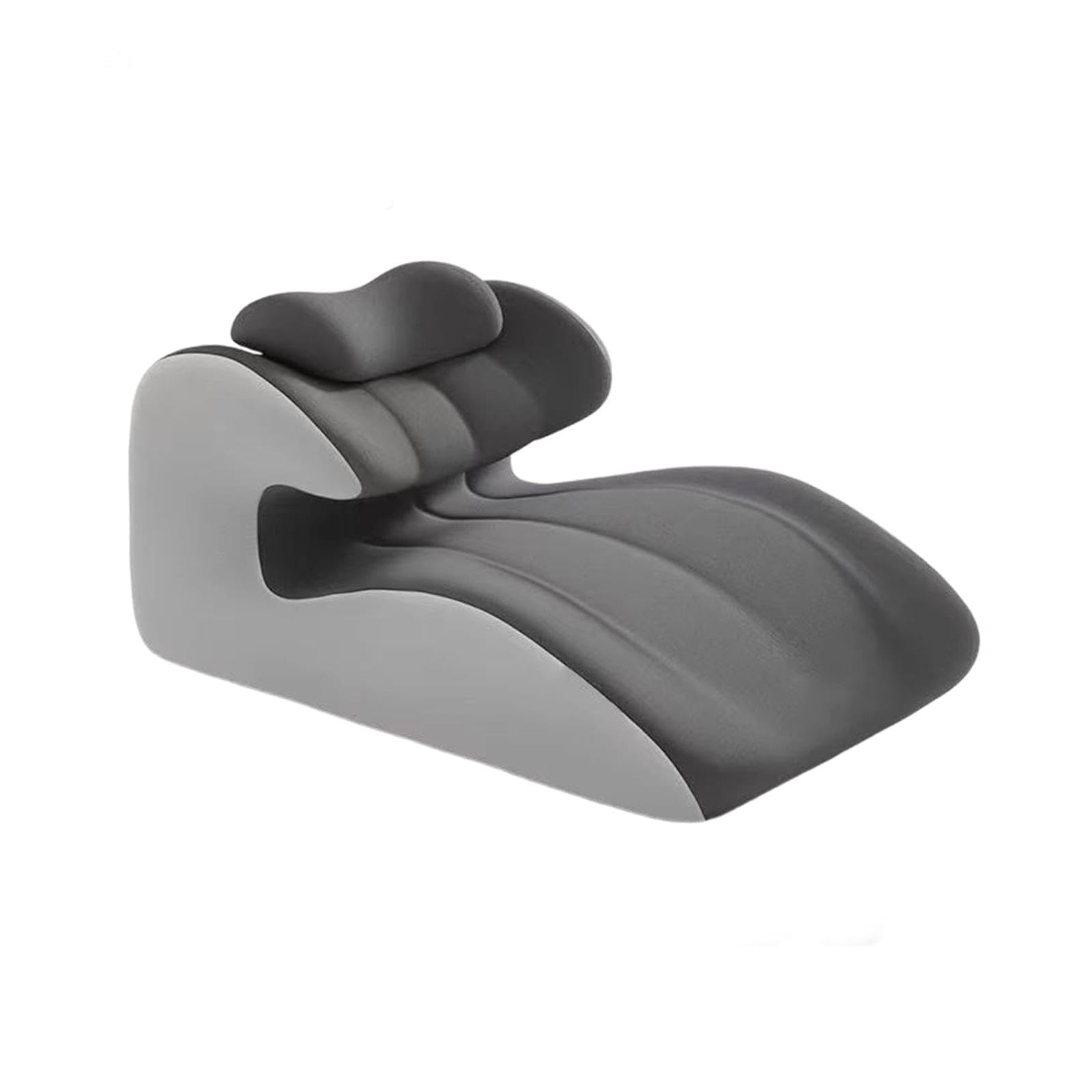 Almohada para Piernas, Cojín para Tumbarse en La Cama, Moderno, para Hombres Y Mujeres, Reposapiés, Elevador, Versátil, para Cuello, Piernas Y, Gris Claro Y Oscuro, tal como se describe