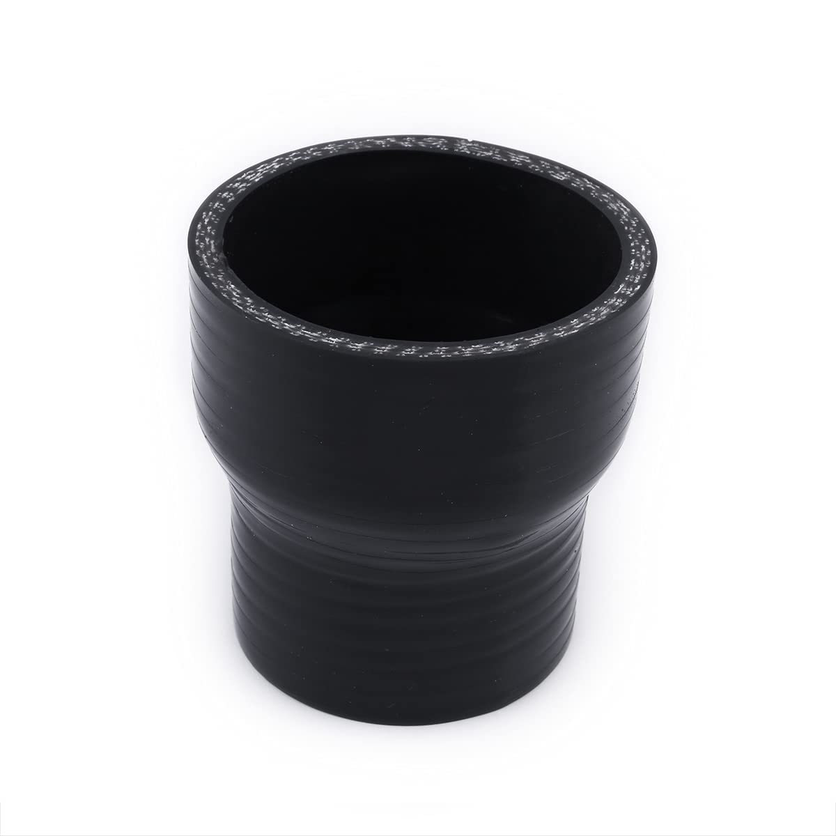 ID 1-3/4 A 2-1/2 Pulgadas Acoplador Reductor De Silicona Negro Recto