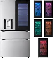 LG 29 Cu. Ft. Smart InstaView MyColor 4-Door French Door Refrigerator LF29S8365S Stainless Steel