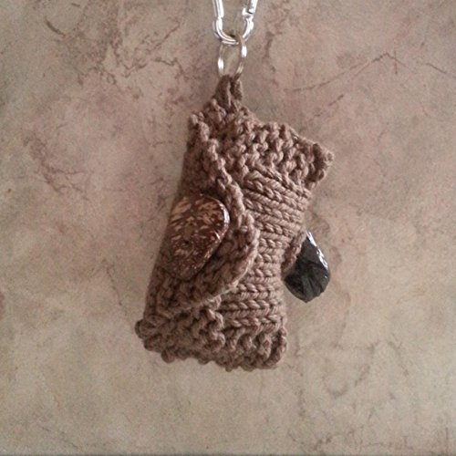 Dog Poop Bag Holder Keychain 1/4 inch split key ring