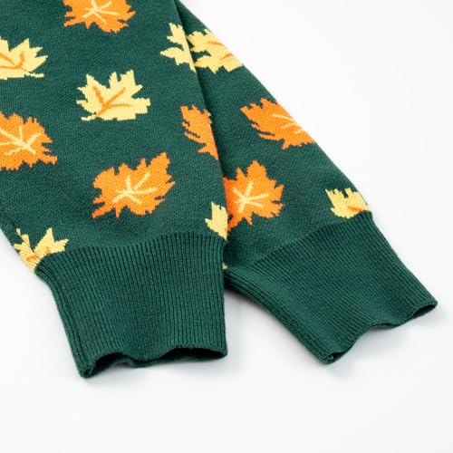 Image of Women's Funny Fall Winter Animal Floral Christmas Tree Long Sleeve Button Knit Cardigan Sweater