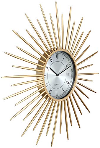 River Parks Studio Castallia Gold 28" Round Metal Wall Clock #TOP3