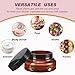 Didaey 36 Pack 5 oz Round Wide-mouth Leakproof Plastic Container Jars with Lids Refillable Plastic Cosmetic Containers for Kitchen Use Lotions & Beauty Products(Amber)