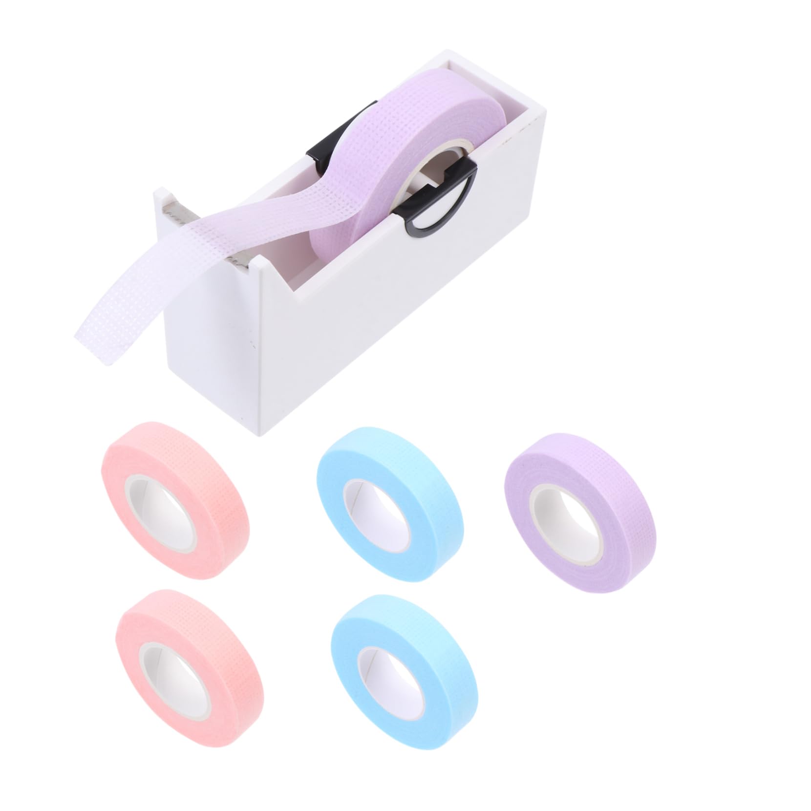 Ipetboom 1Set Eyelash Tapes with Cutter Non Woven Eyelash Isolation Patches Includes Tapes for Eyelash Extensions and Grafting