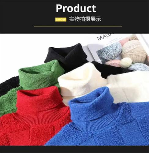 Men Style Long Sleeve Sweater Slim Fit Keep Warm Winter Pullover High-Neck Soft Skin-Friendly Sweater2