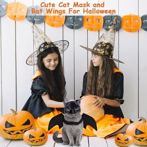 Halloween-Cats-Costumes-Wings-Mask-Kittens-Only-Cat-Bat-Masks-Small-Pet-Costume-Decoration-Clothes-Accessories-Pets-Harness-Supplies-Cute-Outfit-Apparel-Black-Funny-Cosplay-Outfits-for-Party
