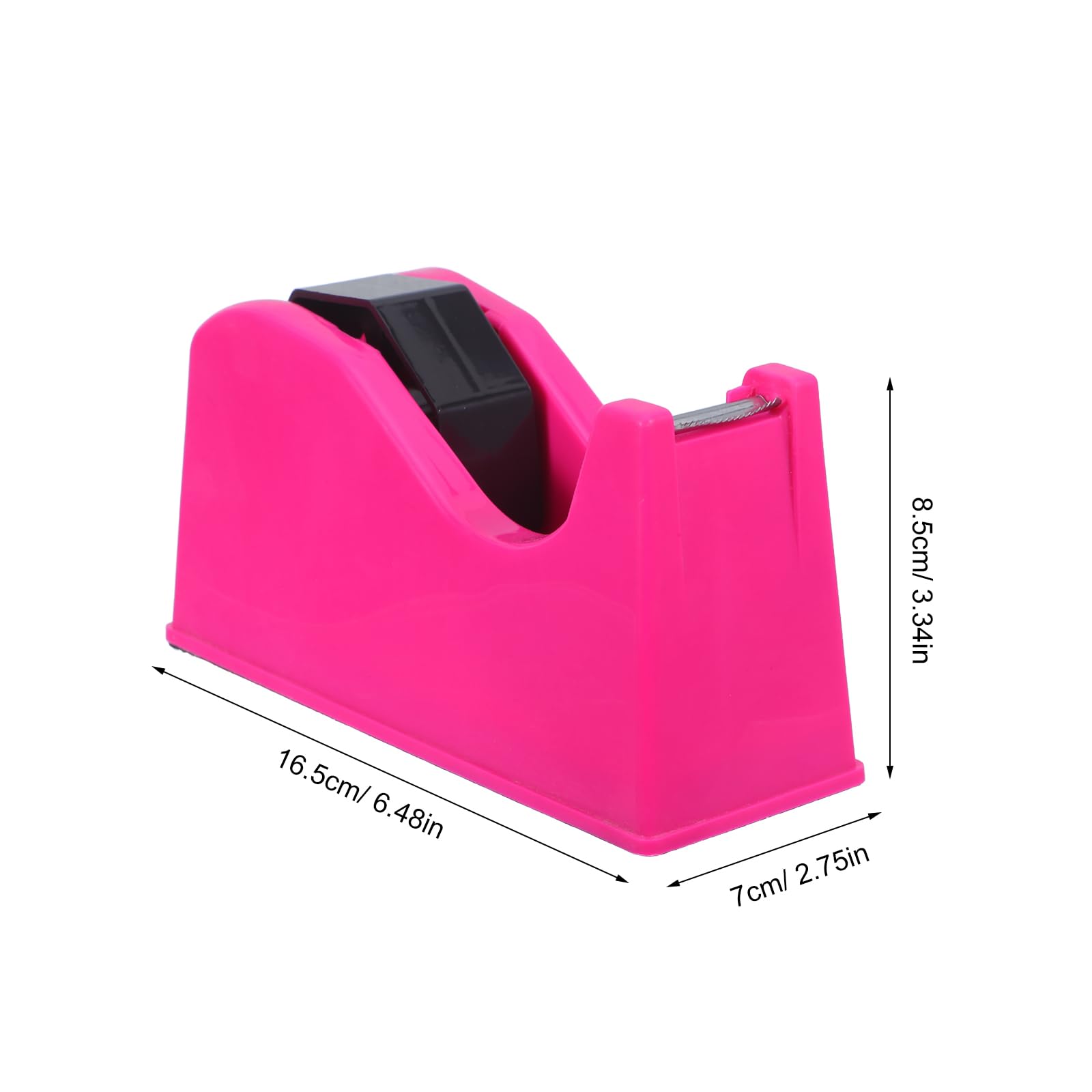 2 Pezzi Dispenser per Nastro Adesivo Doppia Misura con Base Antiscivolo e Taglio Preciso, Supporto da Tavolo Moderno per Ufficio e Forniture Artigianali