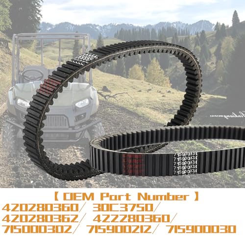 Image of KARSEE Can-am 422280360 715900030 Drive CVT Belt 30C3750 Replacement for Can-am Outlander 800 /1000 Commander 1000 Renegade 715000302 715900212 422280364