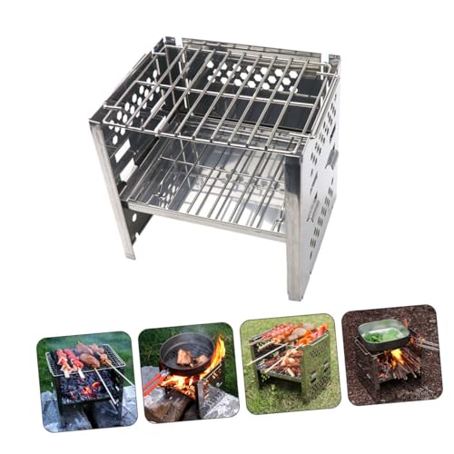 Mini outil de barbecue de camping en acier inoxydable durable - 8