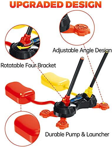 image for BOAODOO Step Powered Stomp Rockets, STEM with Fun, Duel Toy Rocket Lau