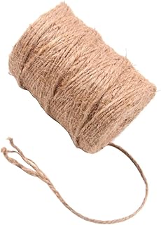 Tofficu 1 Roll Braided Lines Hessian String Burlap String DIY Rope Wrapping Twine Tag Rope Label Twine Twine Braided Twine Lighting Twine Rope Jute Rope Vintage Bouquet Braid Cord