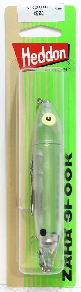 Heddon X9255-C Zara Spook, 3/4-Ounce, 4-1/2-Inch, Clear Topwater
