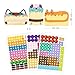 DJECO LPA Cakes & Sweets Collages Mosaic Kit - Create Your Own Spark w/Glitter for Home - Fun & Creative for Family & Friends, Boy & Girls, Educational, Sticker Craft Kit for Children 3+ Years