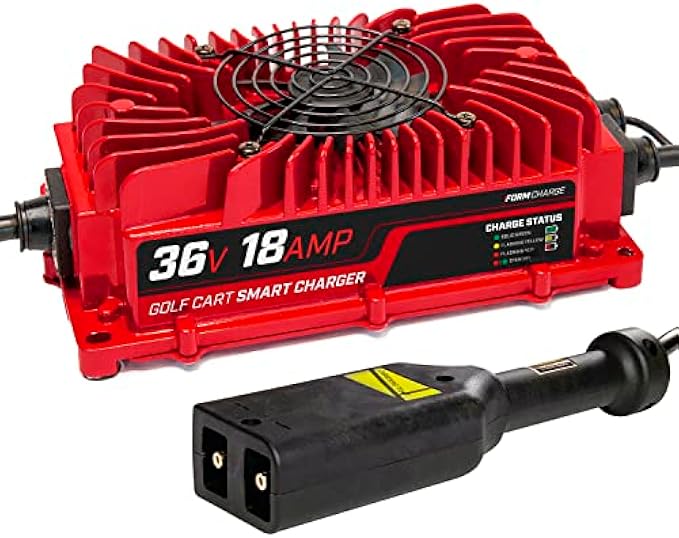 FORM 18 AMP EZGO TXT Battery Charger for 36 Volt Golf Carts -D Style Plug