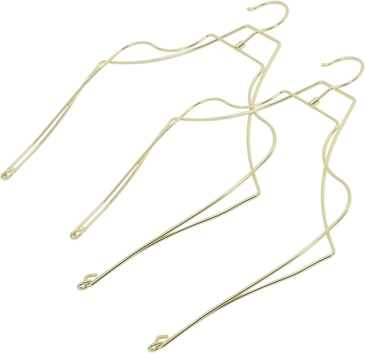 PRETYZOOM Foldable Bikini Hangers Set of 2 for Swimwear Display and Bathing Suit Storage Wire Swimwear Organizer for Closet and Drying