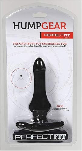 Miniatura 2 de Perfect Fit Hump Gear Penetration Butt Plug SilaSkin TPRSilicona Extra Girth Extra Long Negro