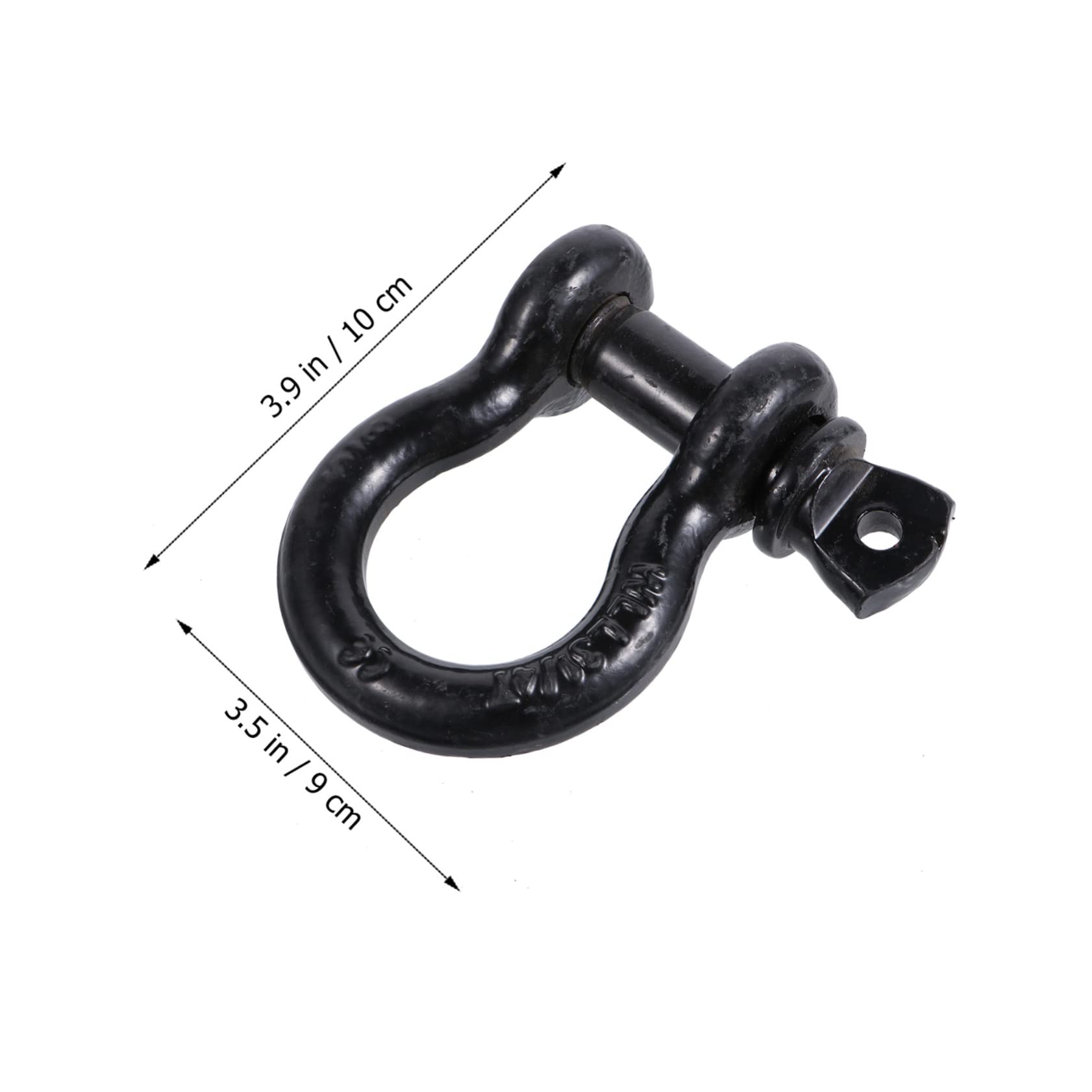MUCKLILY Stainless Towing D-Rings 2 Pcs d Ring Shackles Weld-on Heavy Duty Shackles for Recovery
