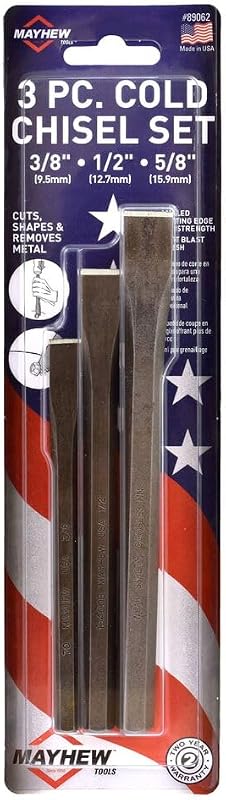 Select 89062 Carded Cold Chisel Set, 3-Piece