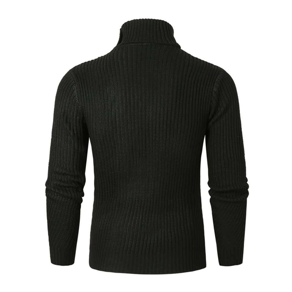 Suvoiier Golf męski sweter męski sweter zimowy sweter z dekoltem męski khaki dzianinowy sweter