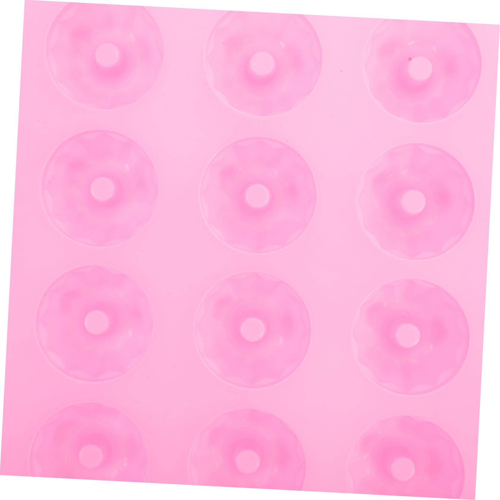 PRETYZOOM Silikon Kuchenform mit 20 Mulden Ofenfest und Mikrowellengeeignet Rosa Farbe zum Backen von Mousse und Quiche