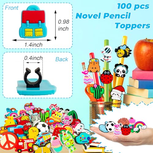 100 peças de enfeites de lápis