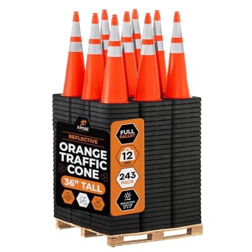 Image of Xpose Safety 36 Inch Orange Traffic Cones