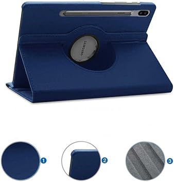 Side Eye Galaxy Tab S7 FE LTE (T737, T736, T733, T730) Zore Dönebilen Standlı Kılıf, Mor