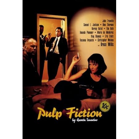 Amazon Com Pulp Fiction Movie Poster 27 X 40 Inches 69cm X 102cm 1994 Style C John Travolta Samuel L Jackson Uma Thurman Harvey Keitel Tim Roth Amanda Plummer Prints Posters Prints