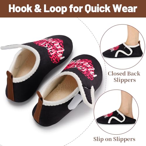 Image of Ibeauti Women Mens House Slippers Lightweight Comfy Barefoot Slipper Socks Rubber Sole House Shoes for Indoor /Outdoor Bedroom Travel