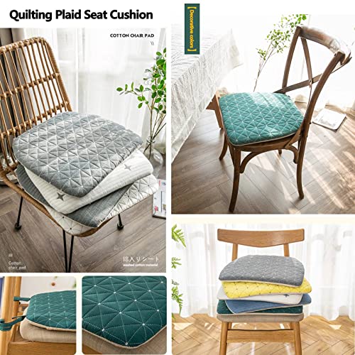 Ysco Seat Cushions For Kitchen Chairs Set Of 6, Chair Pads For Dining Chairs 6 Pack U Shaped, Non Slip Chair Cushions For Dining Room With Ties, 100% Cotton Washable Seat Cushions, No Skid White #TOP1