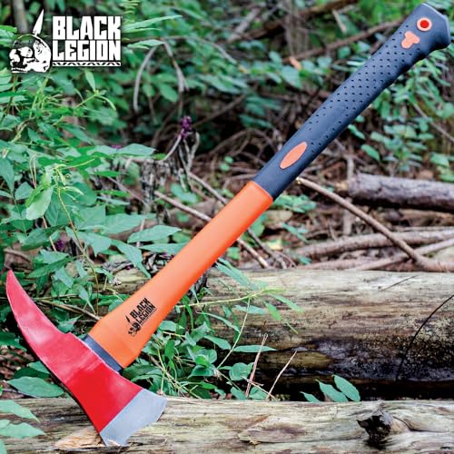 image for United Cutlery Black Legion Firefighter Axe | All-Stainless Steel Cons