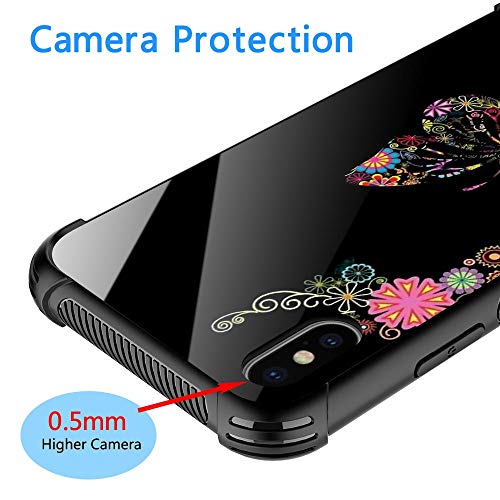 Cadeau idéal coque iPhone XS fleurs et papillons pour filles - 5