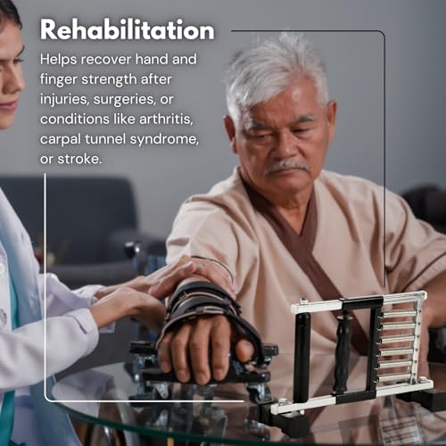Image of Medgears Finger Gripper & Finger Ladder for Hand Therapy | Grip Strengthener & Shoulder Rehabilitation Exercise Equipment-VARIATION (Finger Gripper)