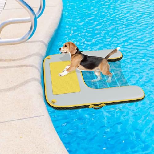 Rampa inflável para cão, bote, doca, escada, esportes aquáticos, plataforma flutuante, piscina anima