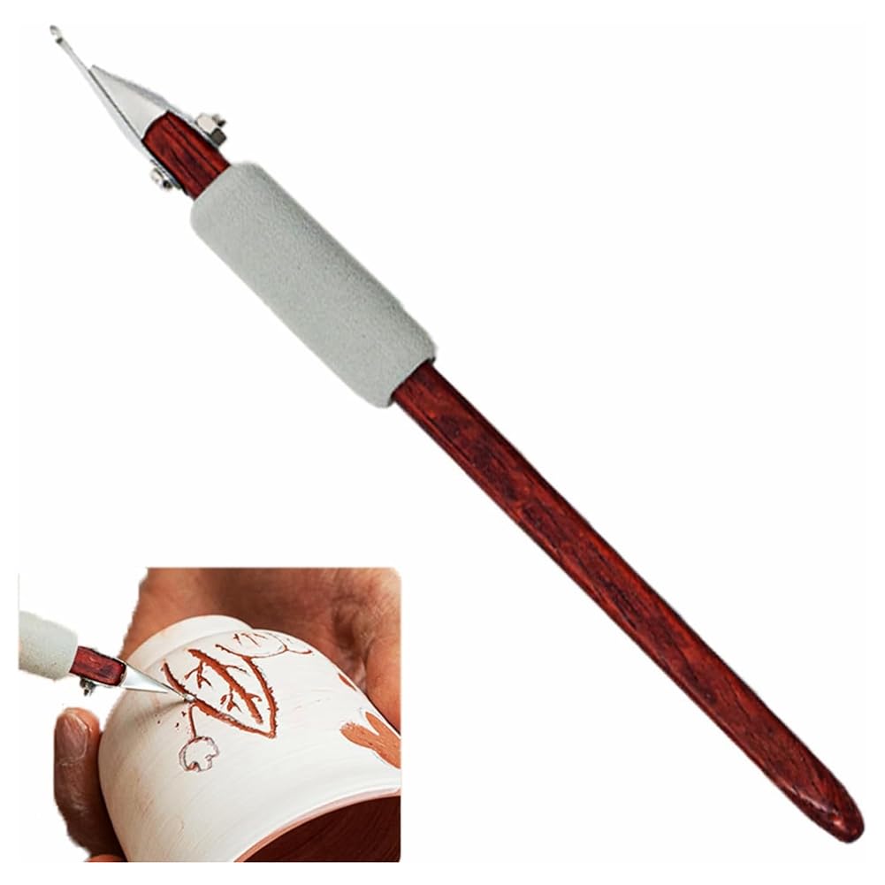 CTRLZS Clay Pottery Sculpting Tools Set Pottery Clay Sculpture Caving Scraper Craft Modelling Tools Easy Install Easy to Use Gray