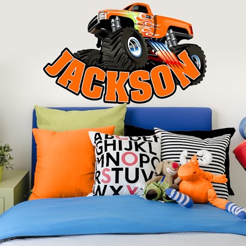 Vinilo Decorativo Personalizable Monster Truck para Pared miniatura 5