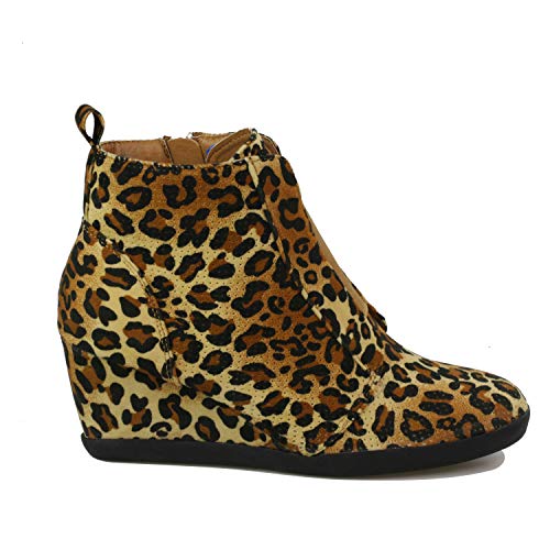 ShoBeautiful Women's Fashion Wedge Sneakers High Top Hidden Wedge Heel Platform Lace Up Shoes Ankle Bootie2