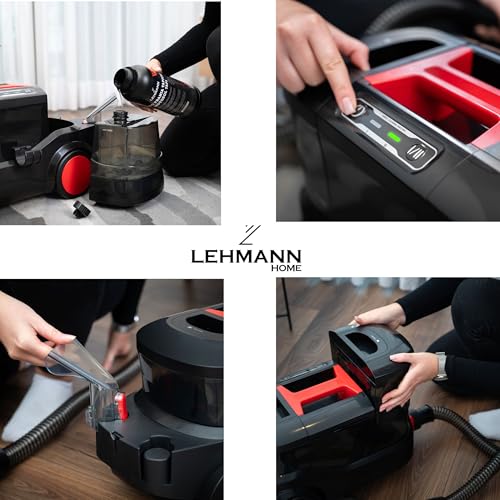 Lehmann LHOVW-8015 Prowash Professionnel Aspirateur Nettoyeur 2000 W, Multifonction Shampouineuse Idéal pour Canapé, Tapis, Rembourrage, Voiture, Technologie de Nettoyage Révolutionnaire