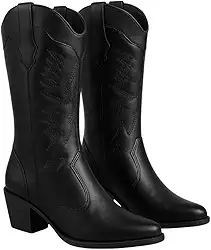 Bota Texana Feminina Cano Longo Western