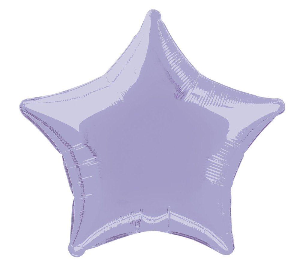 Unique Party 53314 - 20" Foil Lavender Star Helium Balloon