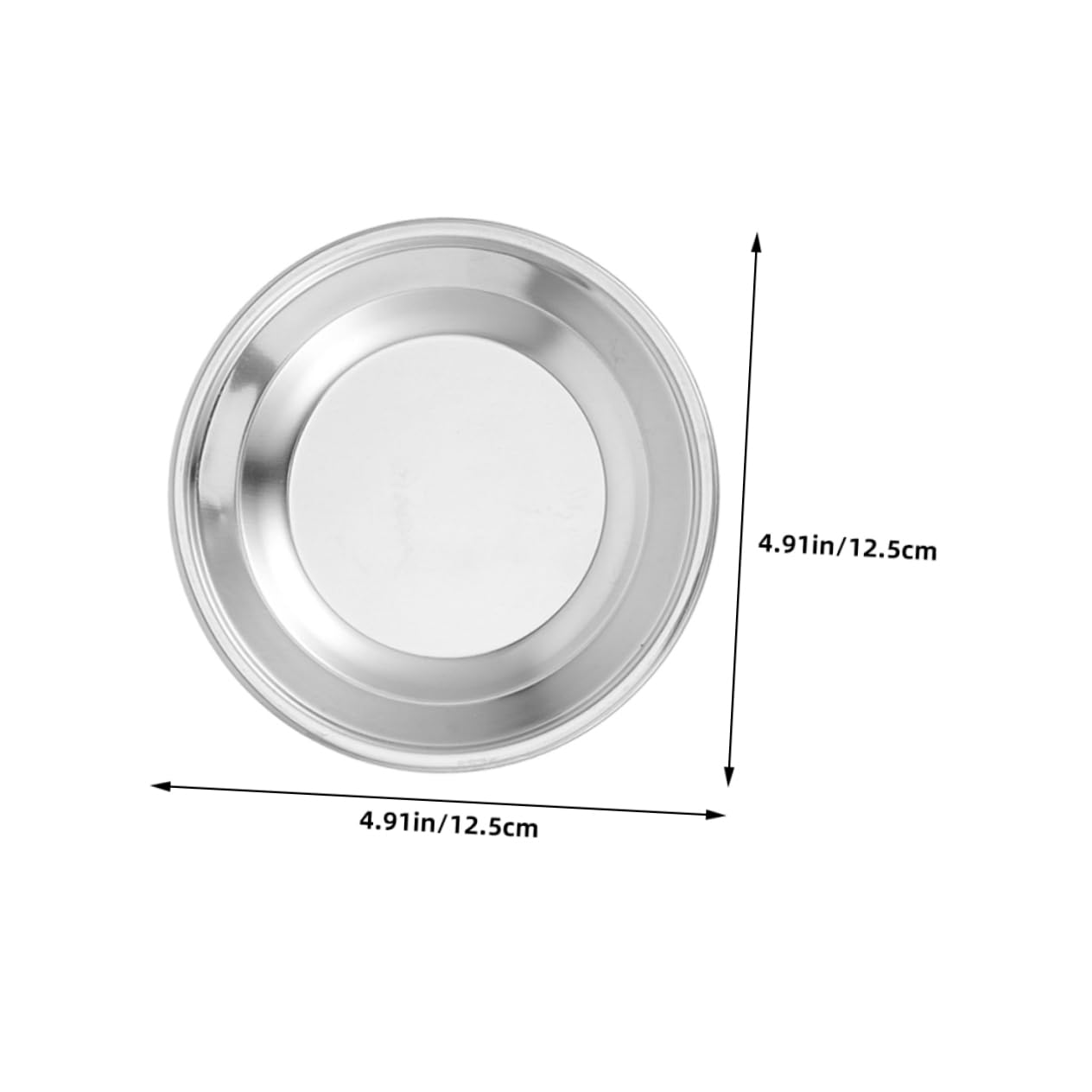 Alipis 2pcs Stainless Steel Tea Bag Organizer Round Plate for Tidy Cabinet Storage Multifunctional Metal Tray for Tea Bags and Items Dish